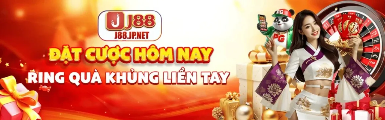 Hình ảnh một trận đấu quần vợt căng thẳng với người chơi đang giao bóng tại J88BET
